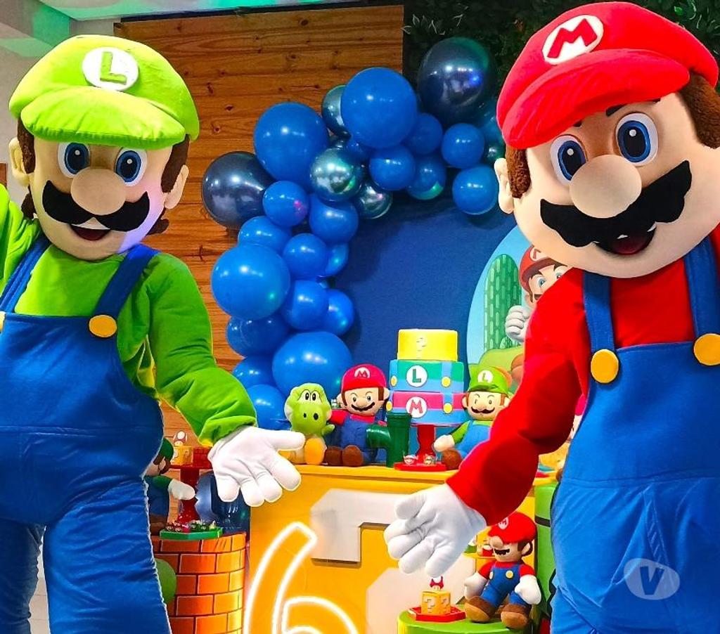 Serviços para eventos Sao Paulo SP Vila Prudente - Fotos para Super Mario Bros cover e Luigi personagens vivos