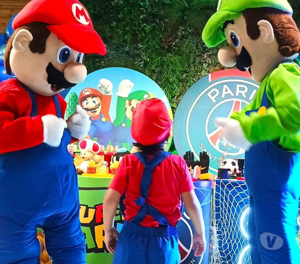 Serviços para eventos Sao Paulo SP Vila Prudente - Fotos para Super Mario Bros cover e Luigi personagens vivos