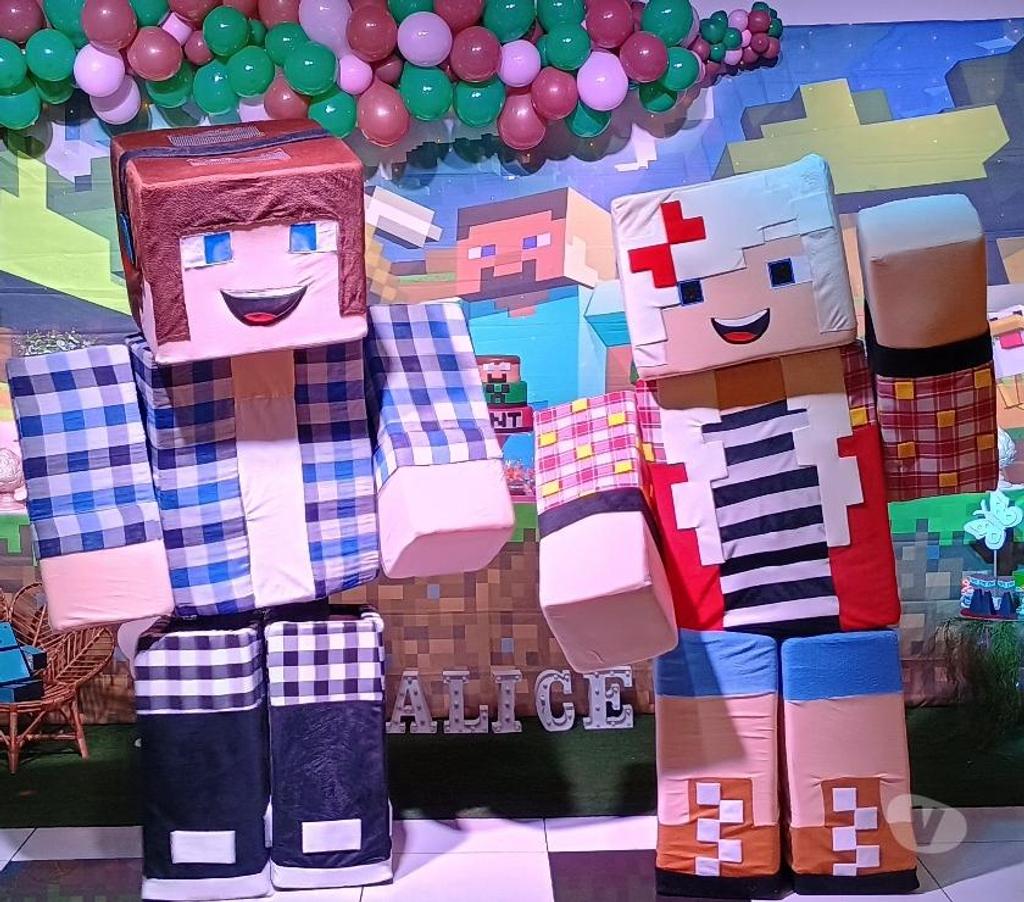 Serviços para eventos Sao Paulo SP Mooca - Fotos para Personagens vivos Minecraft cover