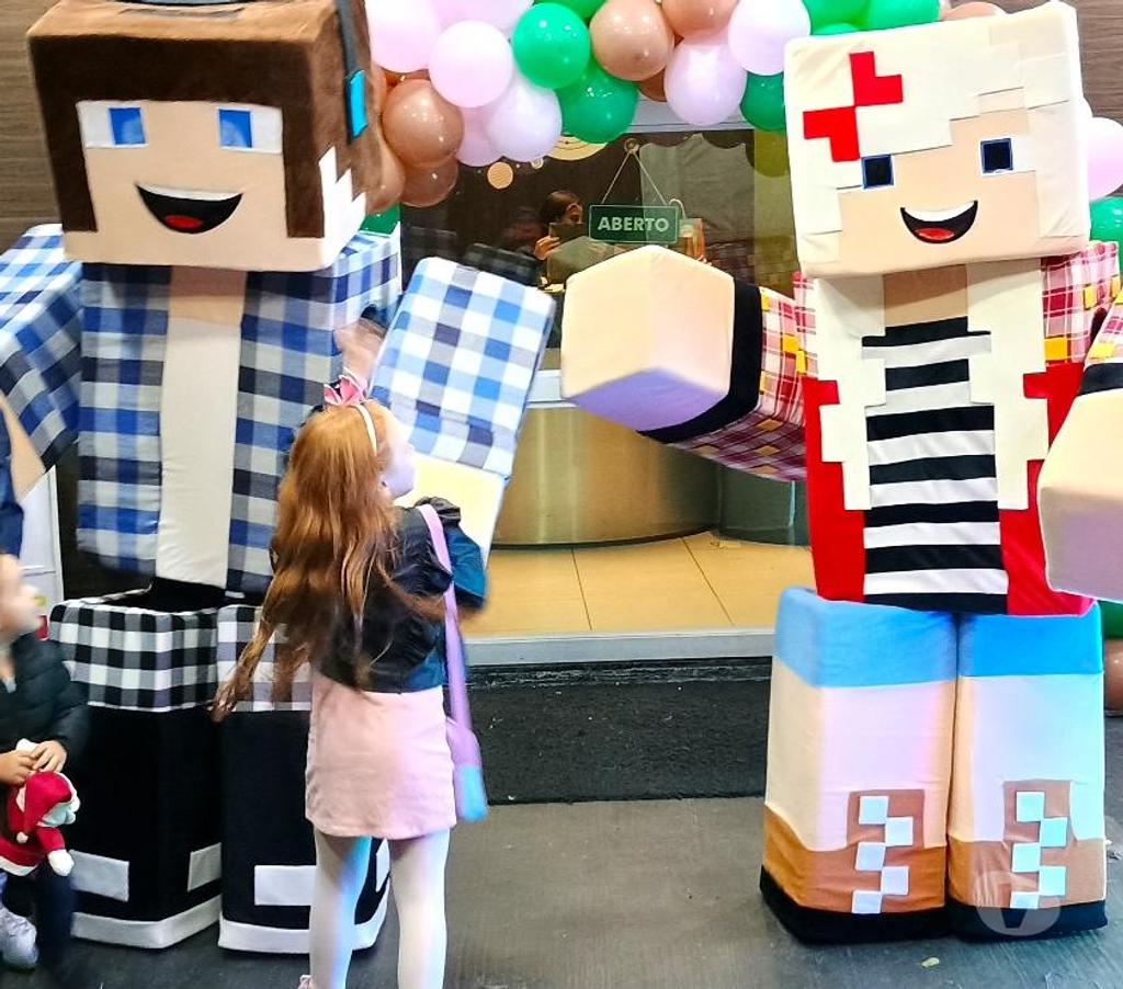 Serviços para eventos Sao Paulo SP Mooca - Fotos para Personagens vivos Minecraft cover