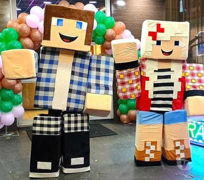 Serviços para eventos Mooca Sao Paulo SP - Fotos para Personagens vivos Minecraft cover