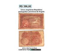 Cédula Cinco angolares-Rep.portuguêsa-província de Angola