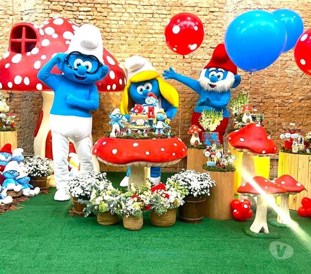 Serviços para eventos Sao Paulo SP Tatuapé - Fotos para Os Smurfs cover personagens vivos festa infantil