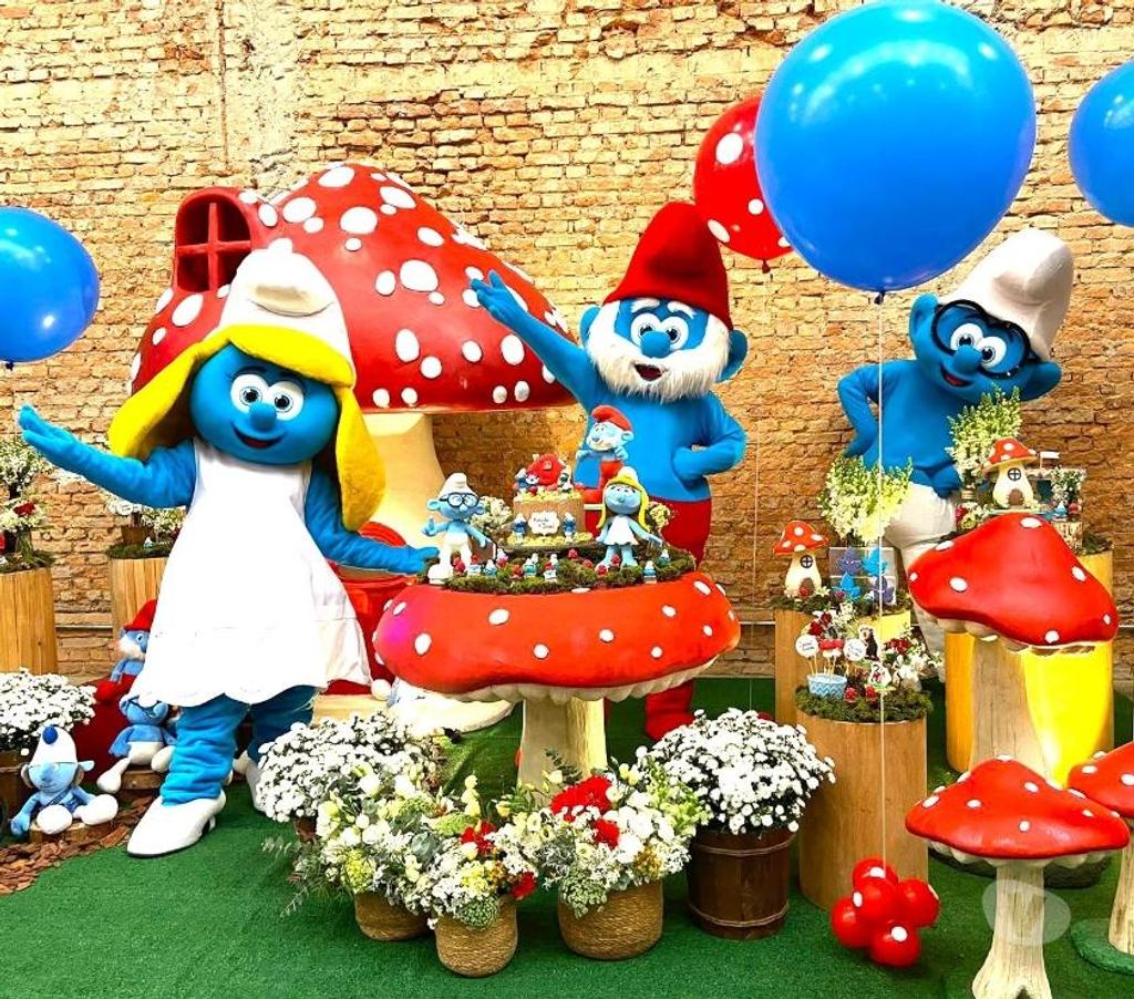 Serviços para eventos Sao Paulo SP Tatuapé - Fotos para Os Smurfs cover personagens vivos festa infantil