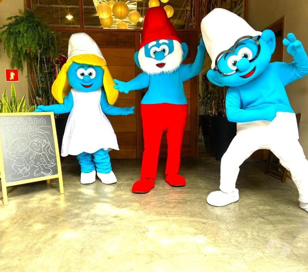 Serviços para eventos Sao Paulo SP Tatuapé - Fotos para Os Smurfs cover personagens vivos festa infantil