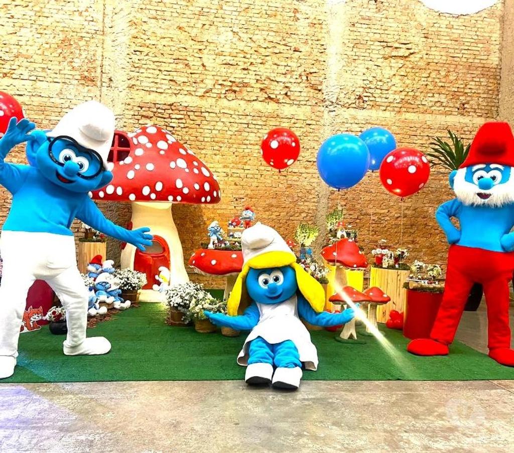 Serviços para eventos Sao Paulo SP Tatuapé - Fotos para Os Smurfs cover personagens vivos festa infantil
