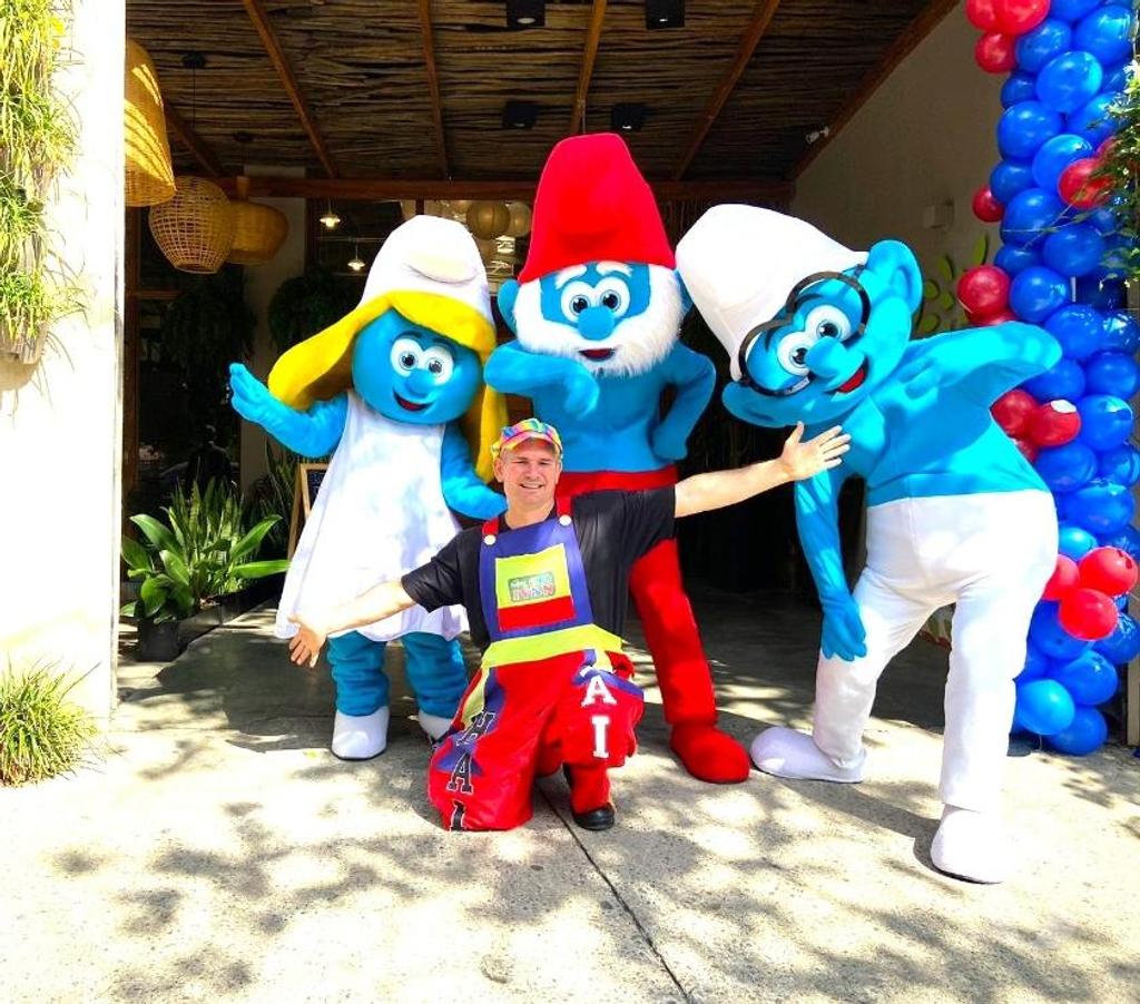 Serviços para eventos Sao Paulo SP Tatuapé - Fotos para Os Smurfs cover personagens vivos festa infantil