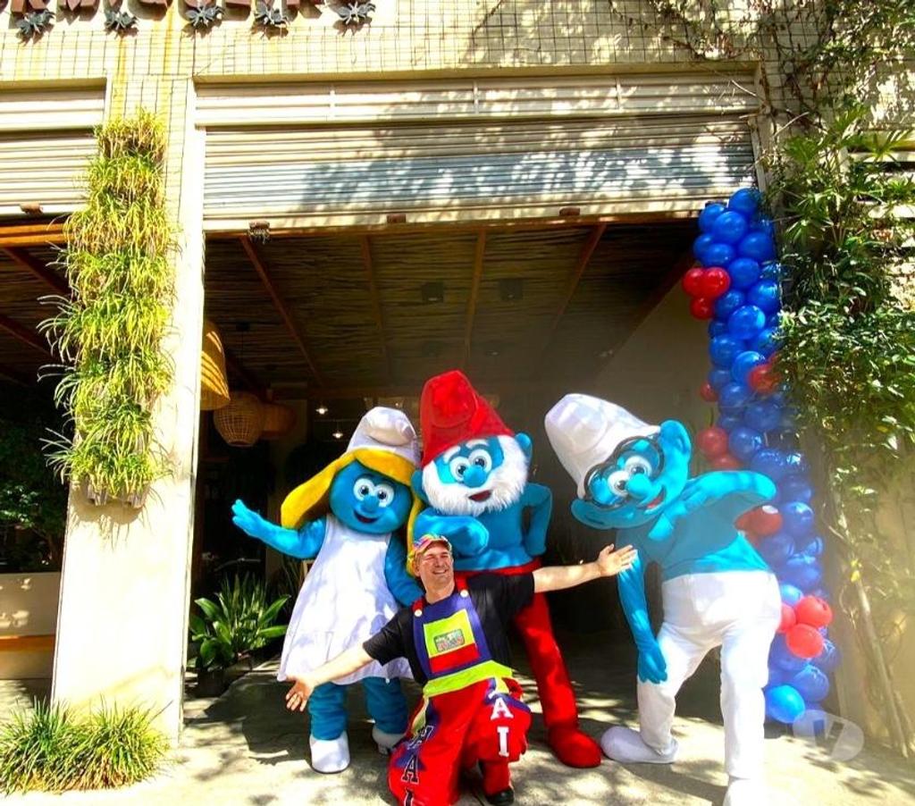 Serviços para eventos Sao Paulo SP Tatuapé - Fotos para Os Smurfs cover personagens vivos festa infantil