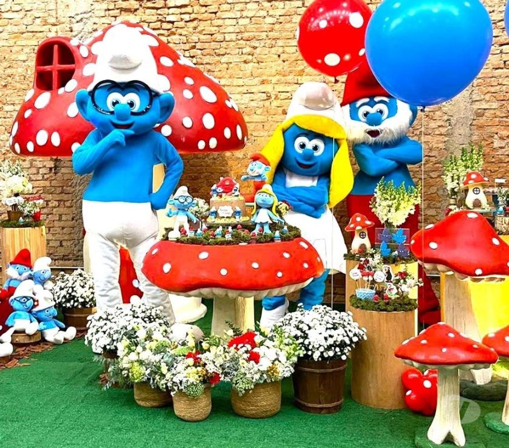 Serviços para eventos Sao Paulo SP Tatuapé - Fotos para Os Smurfs cover personagens vivos festa infantil