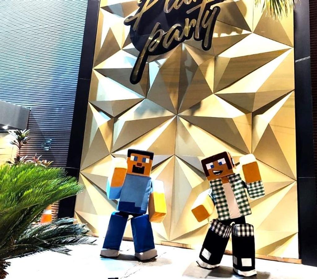 Serviços para eventos Sao Paulo SP Mooca - images_alt_text Personagens vivos Cover Minecraft Festa Infantil