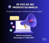 Gravações propaganda vinheta política jingle