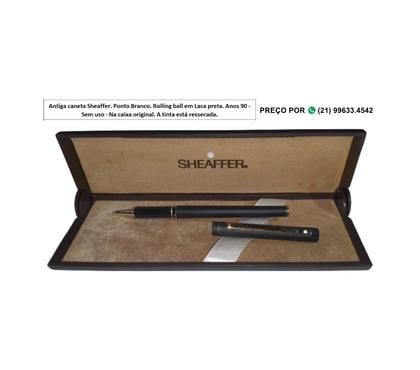 Diversos - Fotos para caneta Sheaffer Antiga. Ponto Branco. Rolling ball em Laca