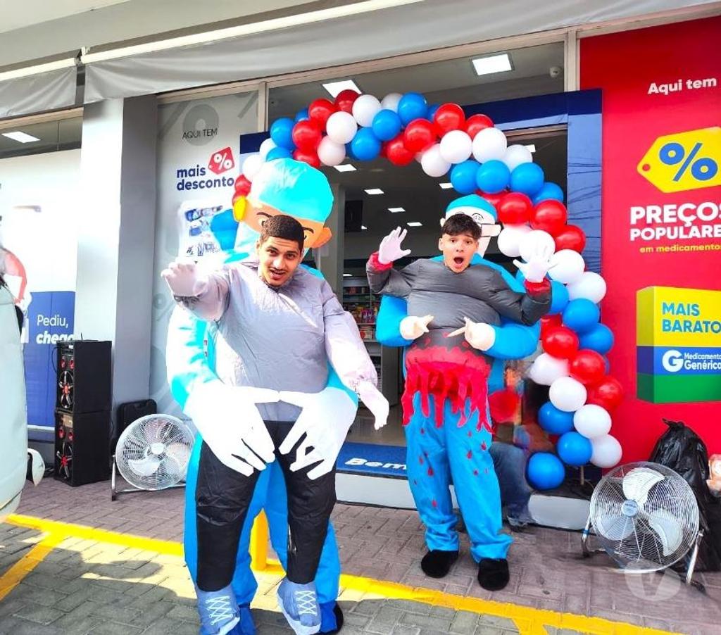Serviços para eventos Sao Paulo SP Mooca - Fotos para Animação Loja médicos personagens vivos cover