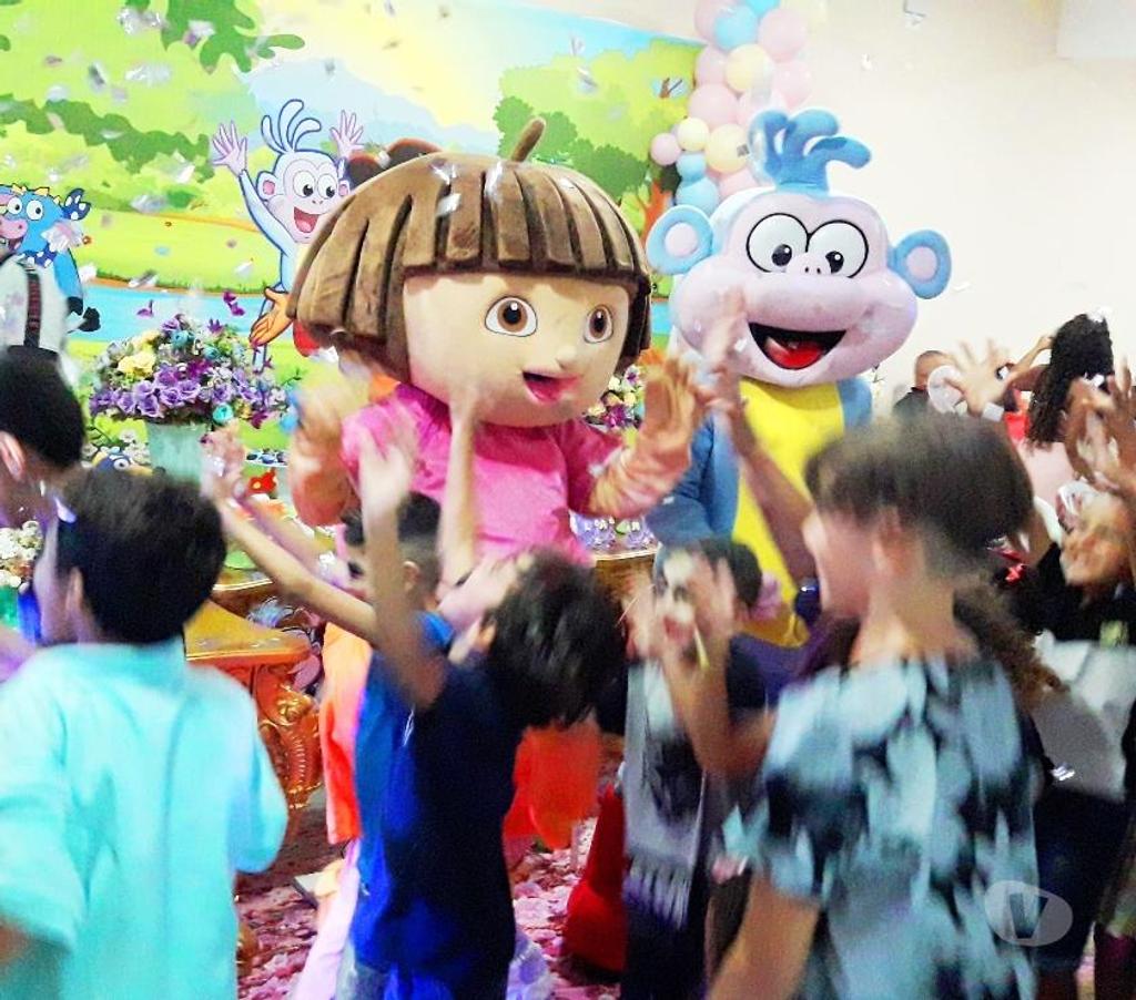 Serviços para eventos Sao Paulo SP Ipiranga - Fotos para Dora Aventureira botas personagens vivos cover animação