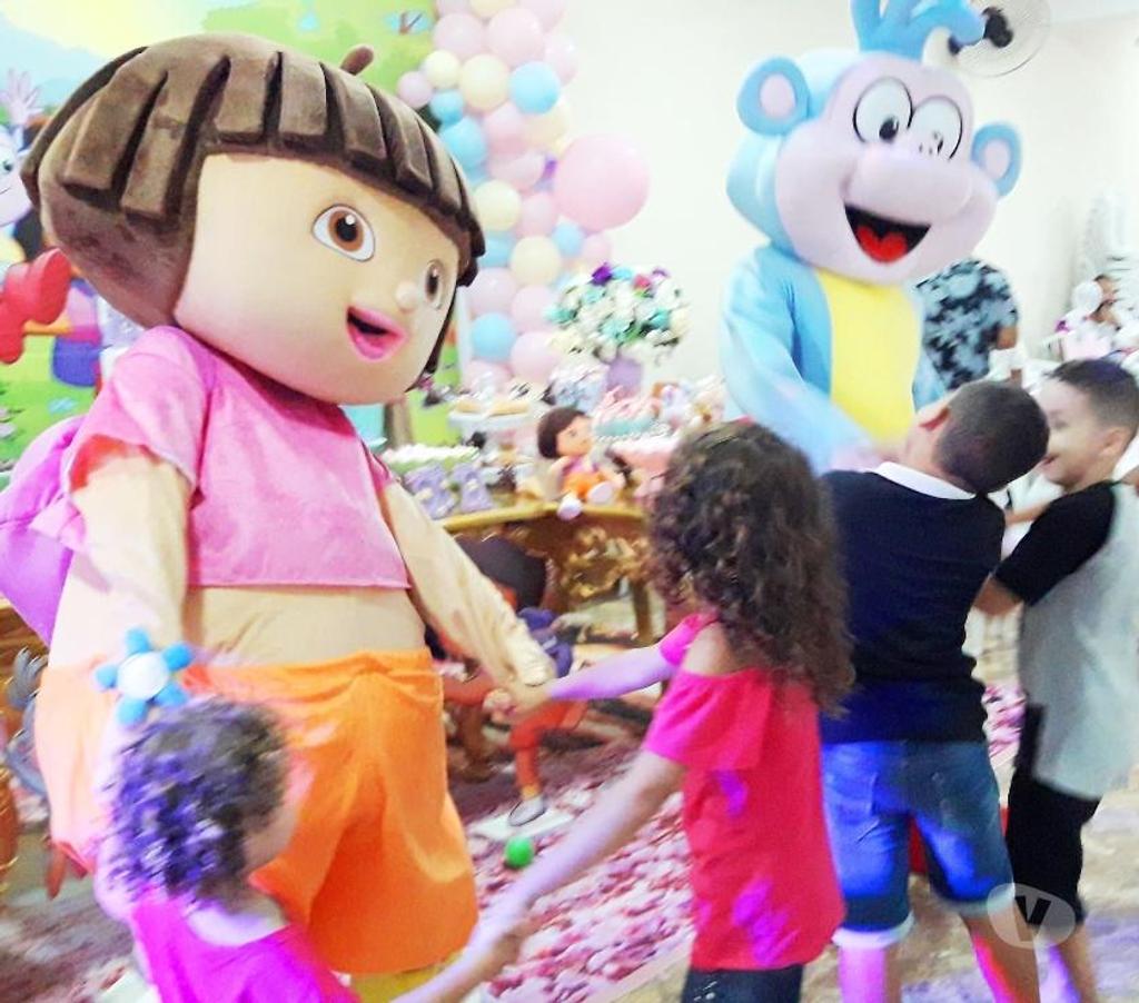 Serviços para eventos Sao Paulo SP Ipiranga - Fotos para Dora Aventureira botas personagens vivos cover animação