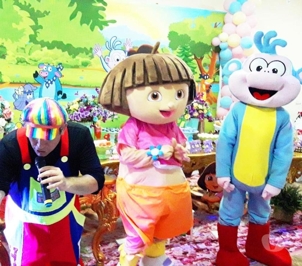 Serviços para eventos Sao Paulo SP Ipiranga - Fotos para Dora Aventureira botas personagens vivos cover animação