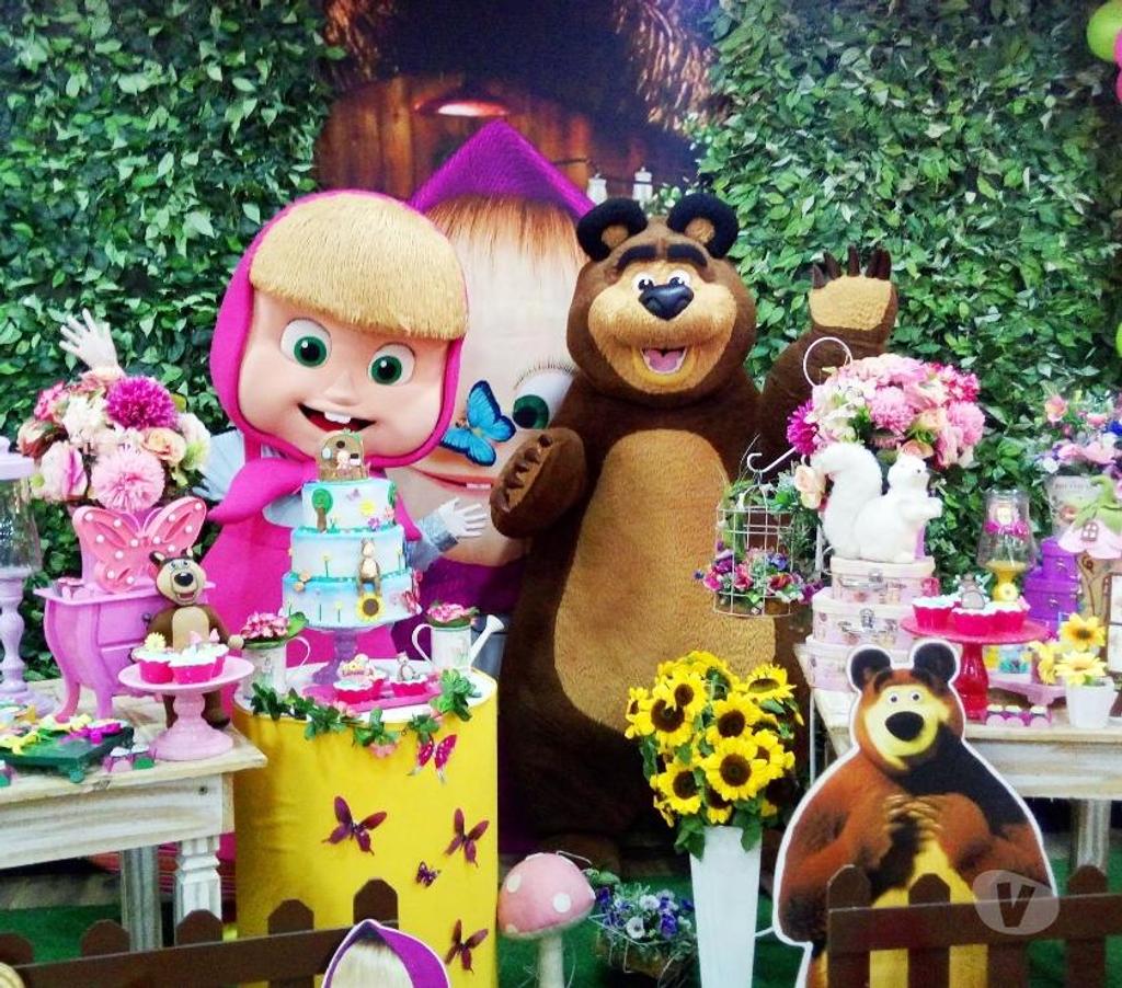 Serviços para eventos Sao Paulo SP Mooca - Fotos para Masha e Urso personagens vivos cover Festa Infantil