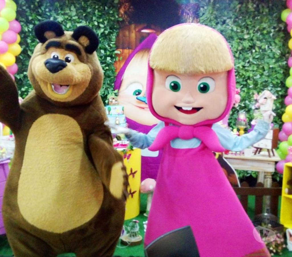 Serviços para eventos Sao Paulo SP Mooca - Fotos para Masha e Urso personagens vivos cover Festa Infantil