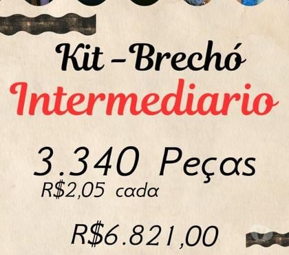 Roupas e Acessórios - Fotos para Kit Intermediário para abrir Brechó