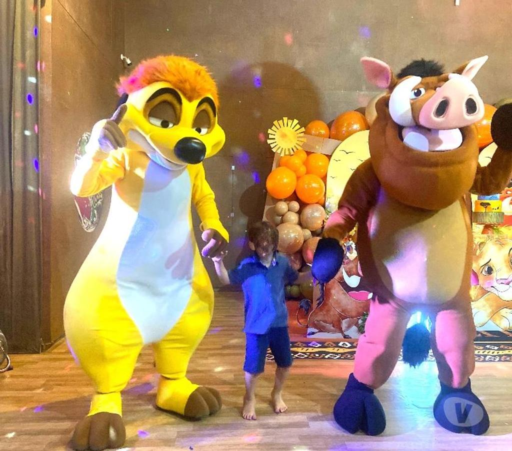 Serviços para eventos Sao Paulo SP Mooca - Fotos para Pumba Rei Leão Timão personagens vivos Hakuna Matata