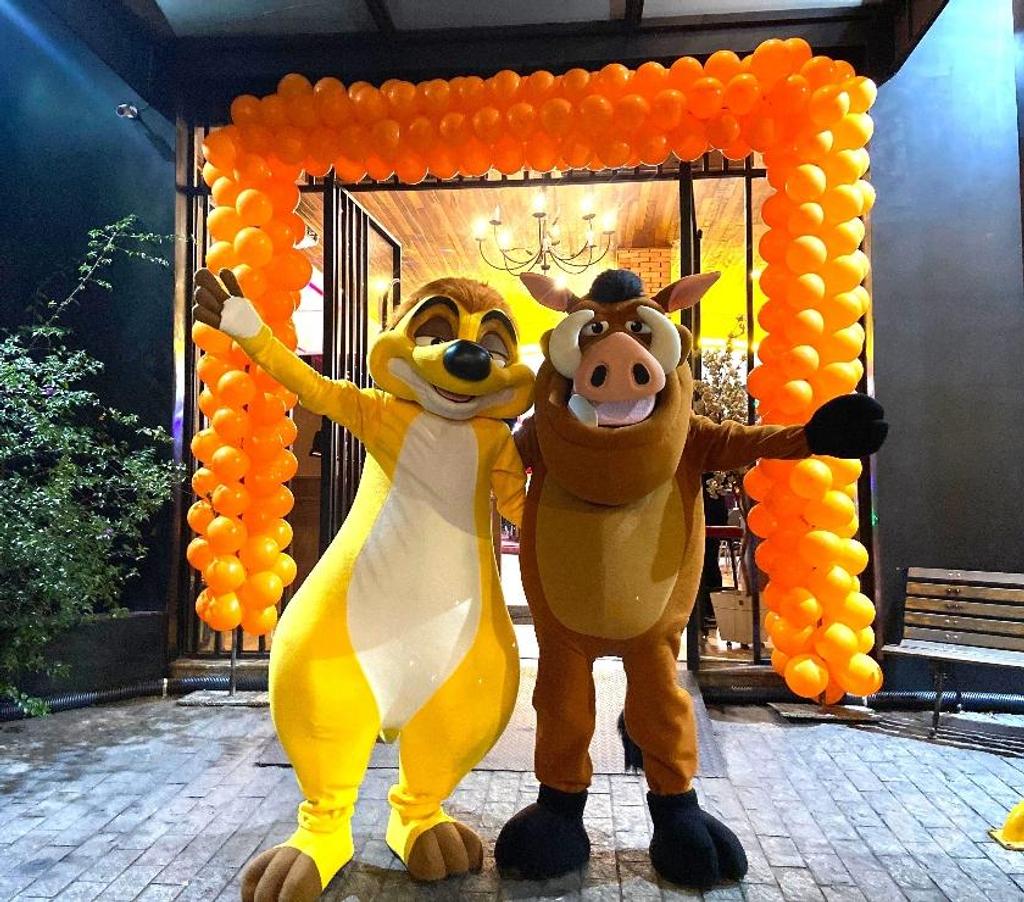 Serviços para eventos Sao Paulo SP Mooca - Fotos para Pumba Rei Leão Timão personagens vivos Hakuna Matata