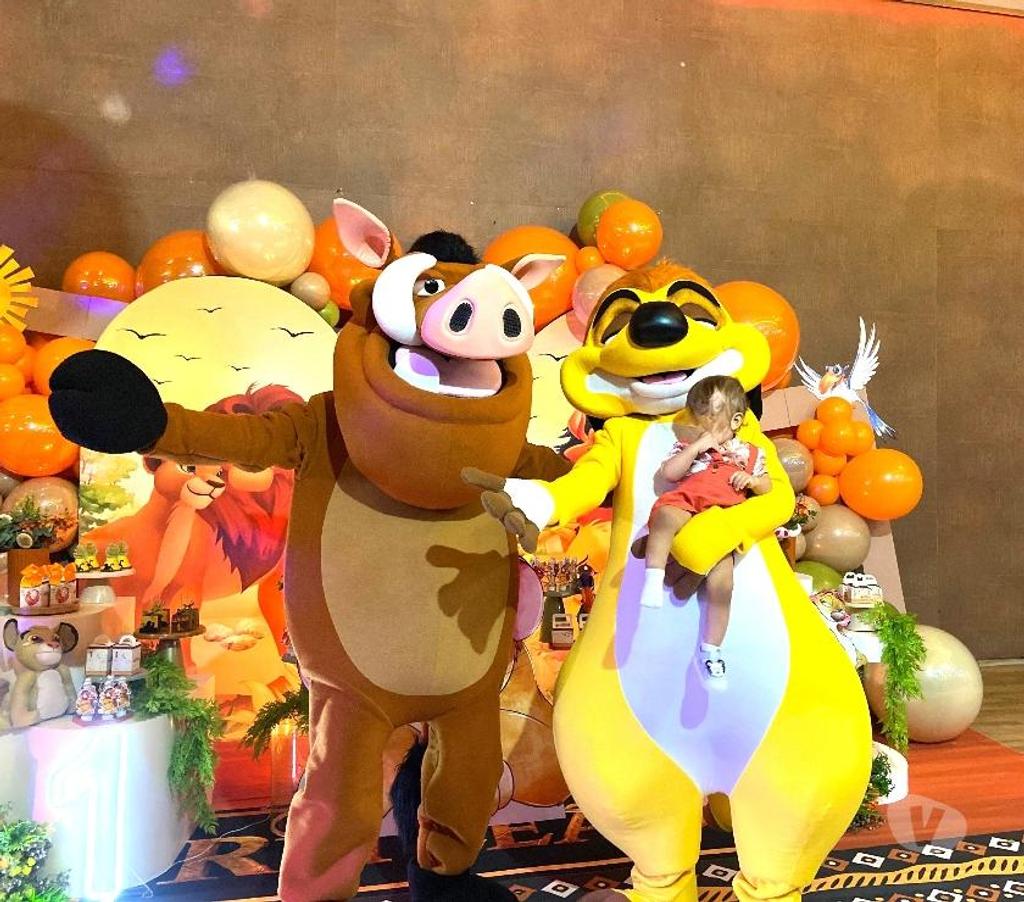 Serviços para eventos Sao Paulo SP Mooca - Fotos para Pumba Rei Leão Timão personagens vivos Hakuna Matata
