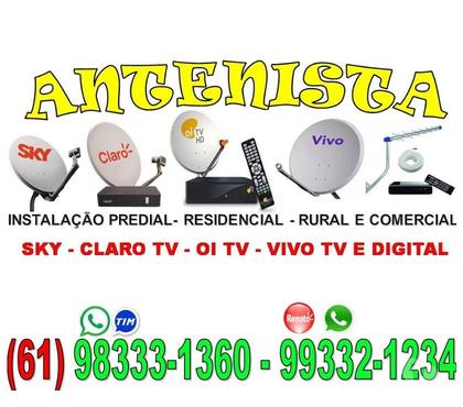Outros serviços - Fotos para Antenista Recanto das Emas Sky - Claro Tv - Oi - Digital