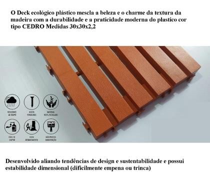 Decoração Casa - Fotos para Piso Deck Modular Ecológico 30x30