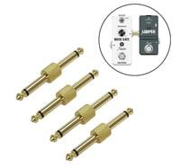 Conexão P10-P10 Pedal Guitarra Baixo Violão Kit 4 Pçs