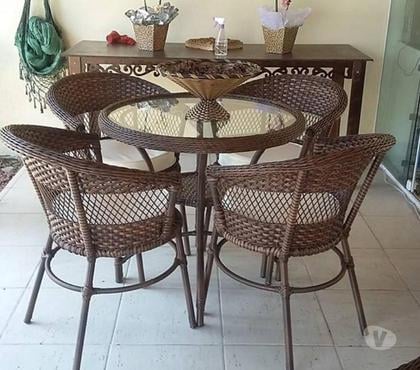 Venda Móveis - Fotos para conjunto mesa e 4 poltronas área externa