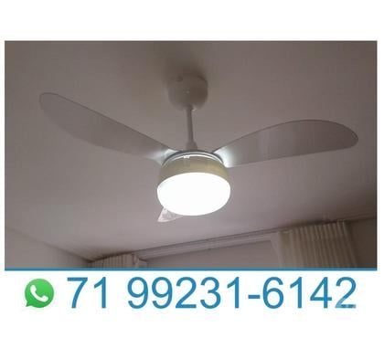 Reparo - Conserto - Reforma Amaralina Salvador BA - Fotos para Eletricista em Salvador - Instalação de Ventilador de Teto