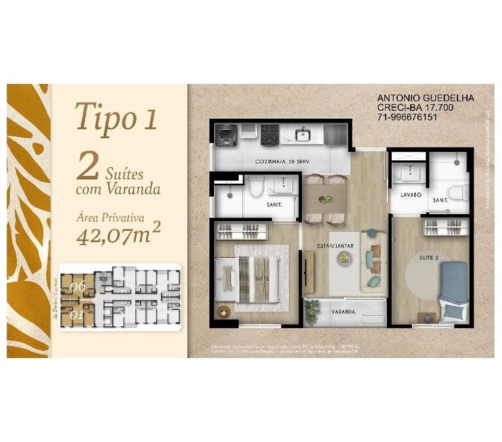 Empreendimentos imóveis Salvador BA Itapuã - images_alt_text Lançamento Vog Itapuã com 2 Suítes