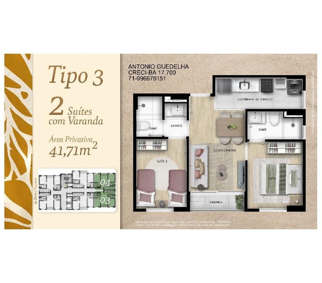 Empreendimentos imóveis Salvador BA Itapuã - images_alt_text Lançamento Vog Itapuã com 2 Suítes