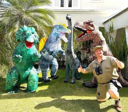 Serviços para Eventos Moema Sao Paulo SP - Fotos para Dinossauros personagens vivos cover Dino Trex