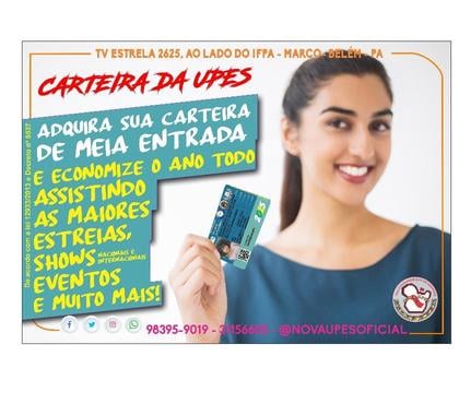 Outros serviços Distrito de Belém Belem PA - Fotos para MEIA ENTRADA NACIONAL DE ESTUDANTE COM QR CODE