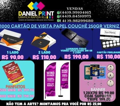 Outros serviços - Fotos para Cartão de visita por apenas R$90,00 o milheiro