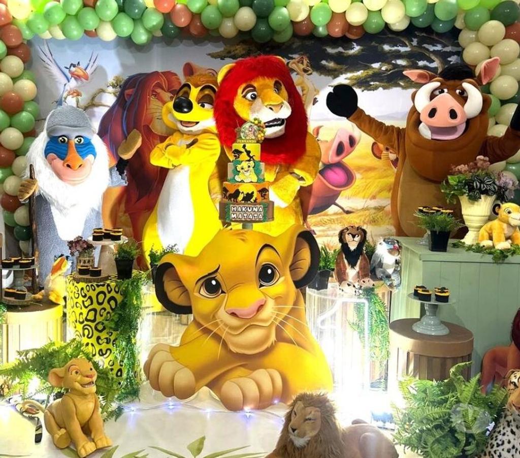 Serviços para eventos Sao Paulo SP Casa Verde - Fotos para Simba Rei Leão Timão Pumba personagens vivos