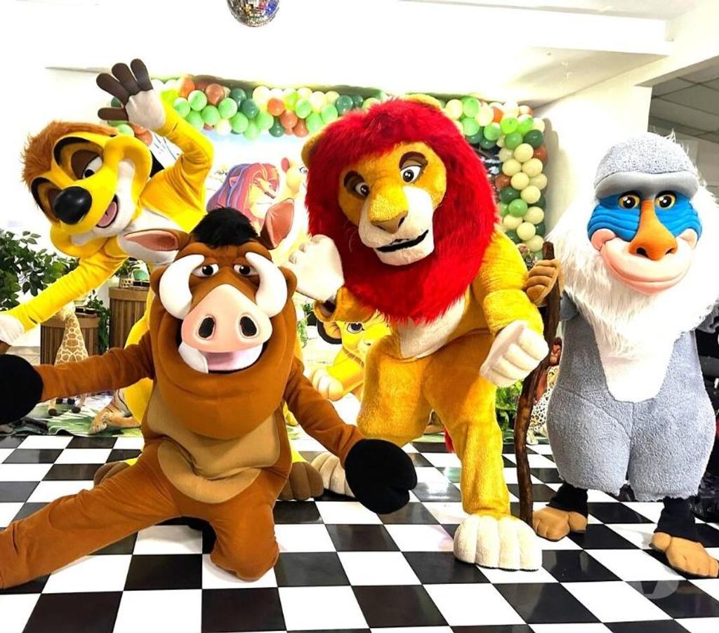 Serviços para eventos Sao Paulo SP Casa Verde - Fotos para Simba Rei Leão Timão Pumba personagens vivos