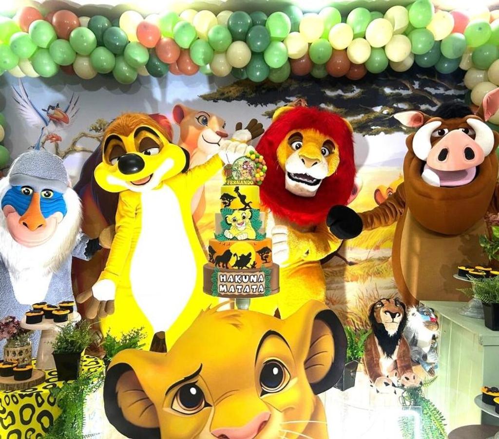 Serviços para eventos Sao Paulo SP Casa Verde - Fotos para Simba Rei Leão Timão Pumba personagens vivos