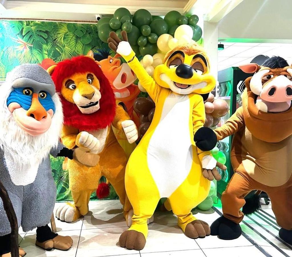 Serviços para eventos Sao Paulo SP Casa Verde - Fotos para Simba Rei Leão Timão Pumba personagens vivos