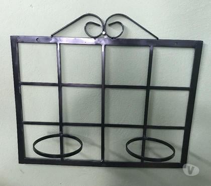 Decoração Casa - images_alt_text Jardim Vertical, Floreira de ferro, Suporte para vasos