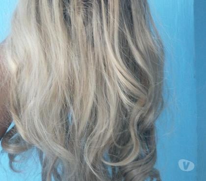 Produtos para Cabelo - images_alt_text Peruca loira de fibra natural