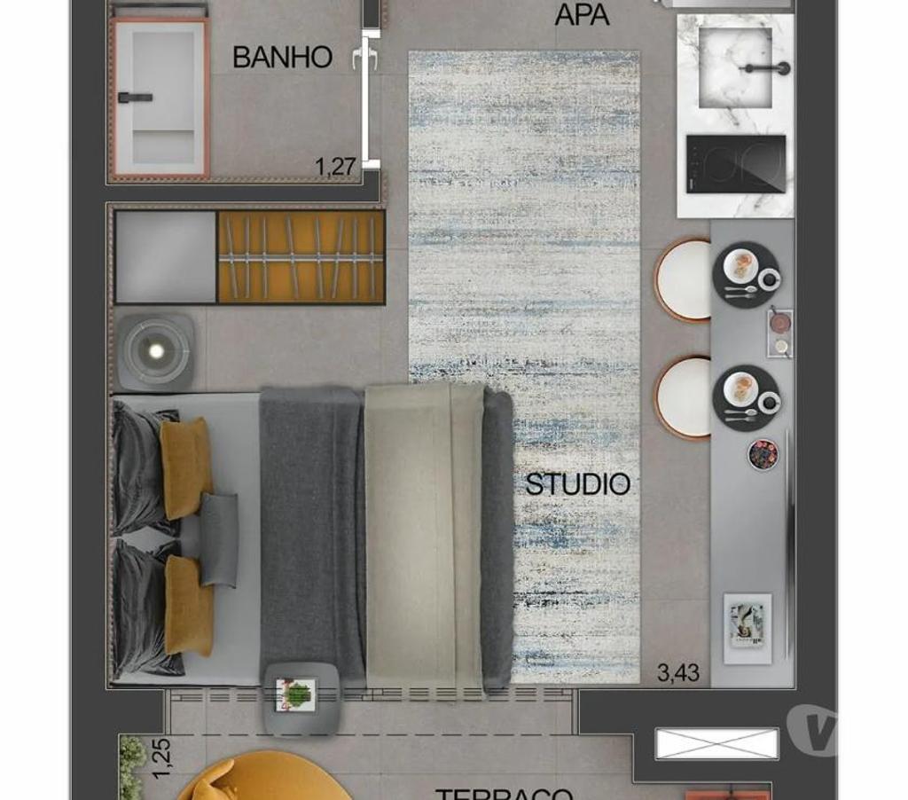 Empreendimentos imóveis Sao Paulo SP Campo Belo - Fotos para Lançto de Studio e Apto no Bairro