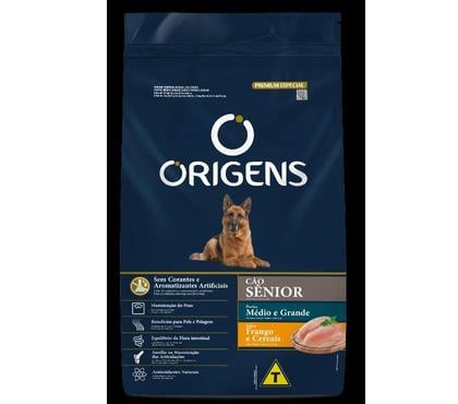 Veterinários - Serviços - Acessórios Nordeste Belo Horizonte MG - Fotos para Origens Premium Especial Cão Sênior Médio Grande 15 kg