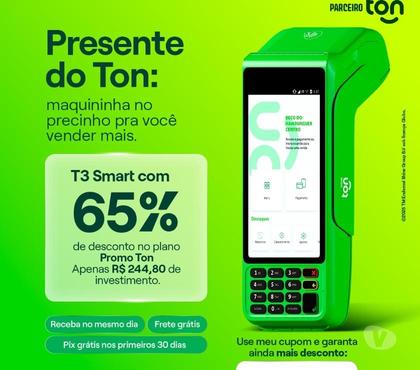 Diversos - images_alt_text Maquininha Ton com 65% de DESCONTO!