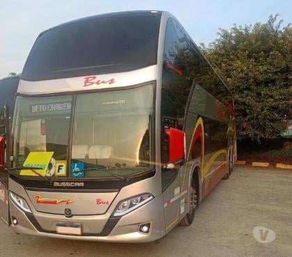  Ônibus Usados Venda Cidade Industrial de Curitiba Curitiba PR - Fotos para Onibus DD Vista Buss Busscar Scania k-400 ano 2017 cód.9710