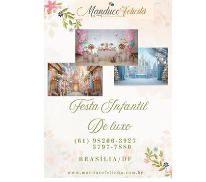 Serviços para Eventos Aguas Claras Brasilia DF - images_alt_text Manduco Felicitá - Decoração para festa infantil de luxo