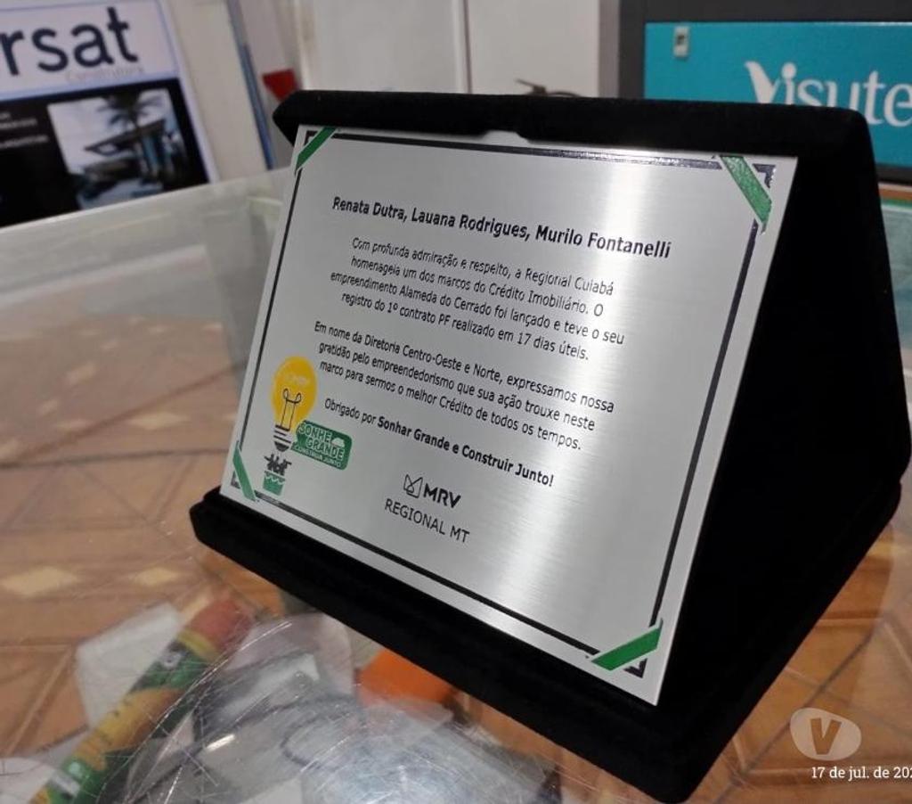 Outros serviços Cuiaba MT Cuiabá Centro - Fotos para homenagens placas