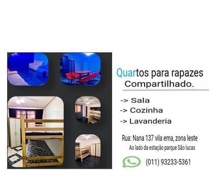 Quarto para Alugar Vila Prudente Sao Paulo SP - Fotos para ALUGUEL DE QUARTOS PARA HOMENS , PROXÍMO AO METRO.