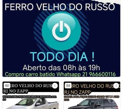  Acessórios Carros - Fotos para ferro velho Catonho compro carro batido whats 21993618902